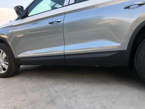 Молдинг дверной Carmos широкий (нерж) для Skoda Kodiaq