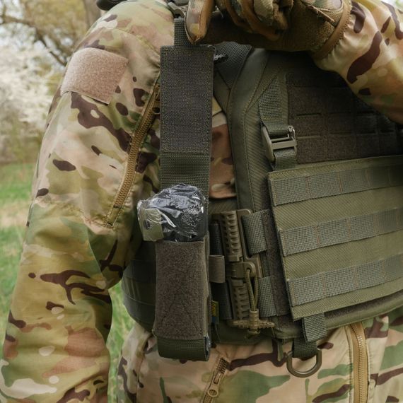 Підсумок під турнікет відкритого типу з кріпленнями для тактичних ножиць та маркера хакі | Зображення 7