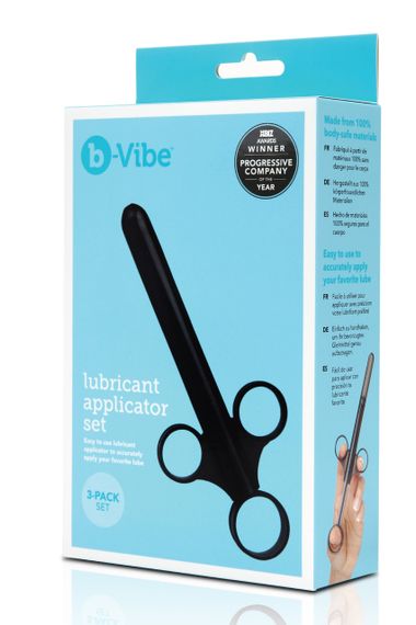 Набір аплікаторів для змащення B-Vibe, чорні, 3 шт. Sex Aura | Зображення 5