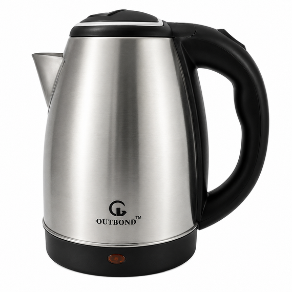 Электрочайник OUTBOND OB-2001 1850 Вт / Электрочайник из нержавеющей стали на 2 л / Дисковый электрический чайник