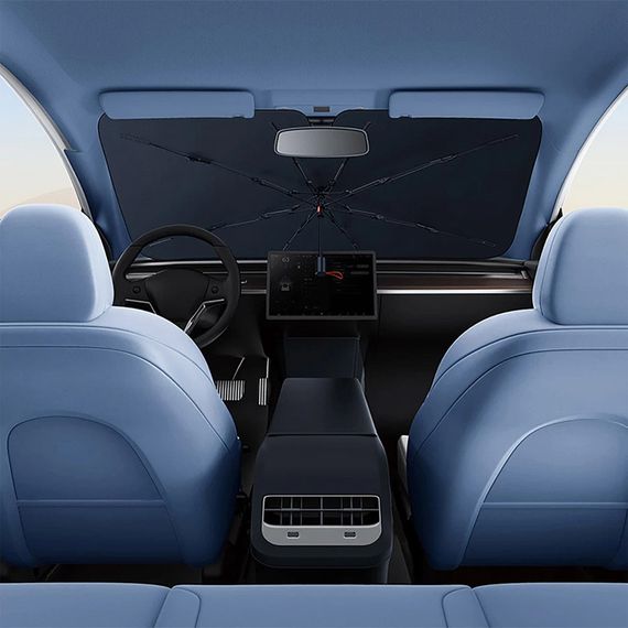 Сонцезахисна парасолька для автомобіля Baseus CoolRide Series (C20656101111-0) Cluster Black | Зображення 3