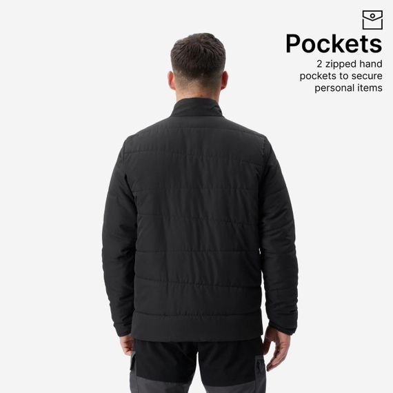 Куртка чоловіча Trek 50 для гірського трекінгу 0°C чорна - M | Зображення 3