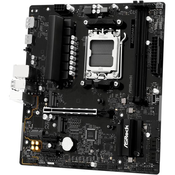 ASRock A620AM-X (AM5/A620A, 2*DDR5, PCIex16, DP/HDMI, 4xSATA, 2xM.2, 2.5GLan, 8ch, mATX) | Зображення 3