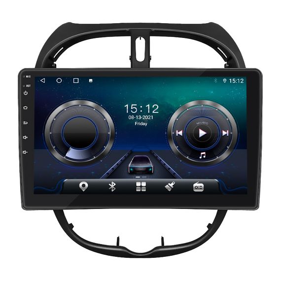 Штатна магнітола Lesko для Peugeot 206 1998-2012 екран 9" 4/64Gb/ 4G/ Wi-Fi/ CarPlay Premium Android GPS