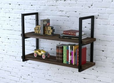 Полка настенная Loft Design PL2-92-32 орех модена