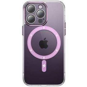 Чохол TPU+PC Colorful with MagSafe для Apple iPhone 12 Pro (6.1") Pink