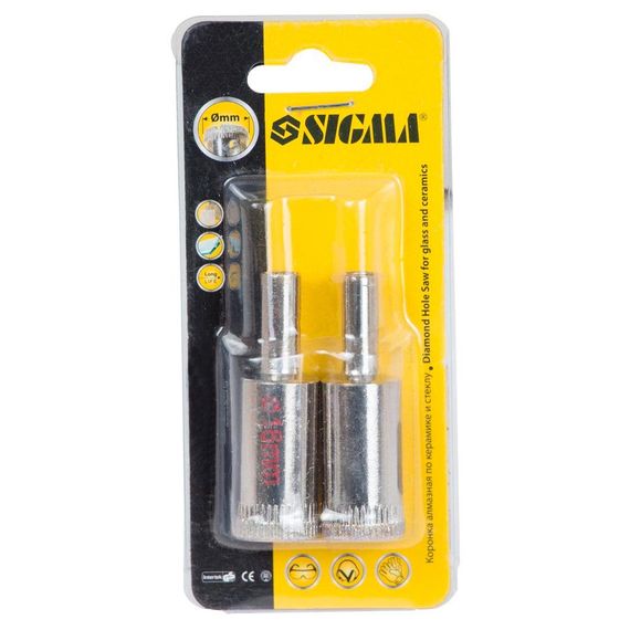 Коронки алмазні Sigma по кераміці і склу Ø16 мм (1541161)