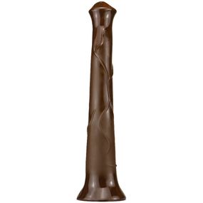 Реалістичний кінський фалоімітатор коричневого кольору (40*6 см)