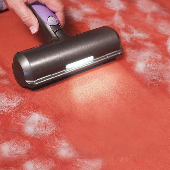 Щітка-ролик Fur Daddy для прибирання шерсті котів і собак, електрична, з LED-підсвіткою