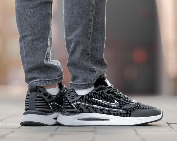 Кросівки чоловічі Nike «Black/White» | Зображення 5