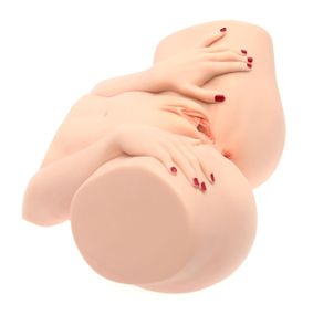 Мастурбатор-полуторс Naked Factory BARBIE, вагина + анус, 2 канала, очень реалистичный, сквозной Sex Aura