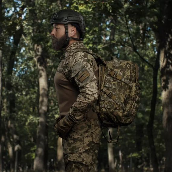 Тактичний рюкзак RANGER Піксель, армійський штурмовий рюкзак Ukrarmor укрармор, військовий рюкзак ЗСУ триденний 40л MOLLE | Зображення 7