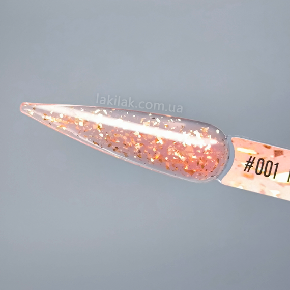 База для ногтей Victoria Avdeeva Magic Base 01 (розовый с золотой поталью) 12 мл HEMA & TPO FREE