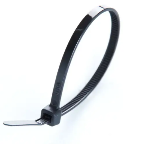 Хомут пластиковий 4,6*200 (5*200)мм чорний 100шт/уп APRO