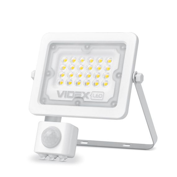LED прожектор VIDEX 20W 5000K з датчиком руху VL-F2e205W-S