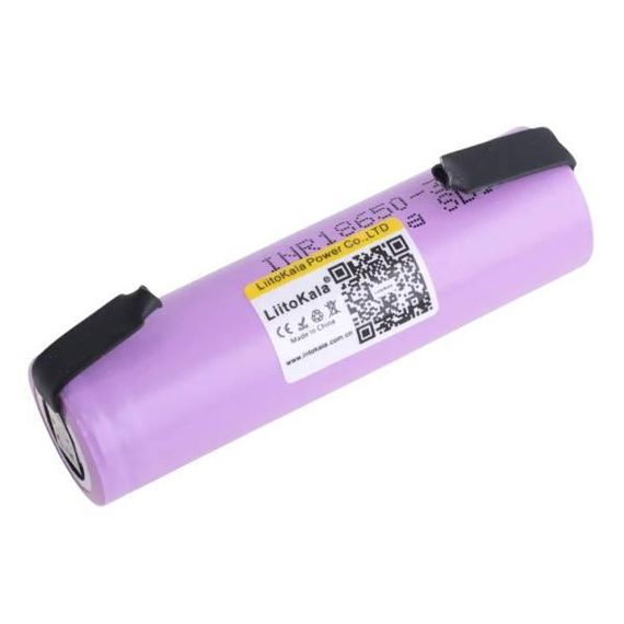 Аккумулятор с контактами под пайку 18650 3000mAh LiitoKala 30Q-N Розовый