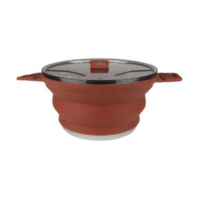 Каструля складана Tribe Collapsible Pot 2,5л силіконова, Похідна каструля трайб компактна, Каструля туристична для кемпінгу