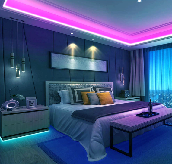 Светодиодная лента многоцветная RGB 5 м LED c пультом | Зображення 6