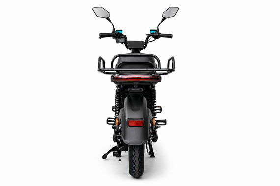 Электроскутер Crosser SUPER MAX 1200W 60V 30Ah LiFePO4, до 60 км/ч, запас хода до 90 км, мощный электровелосипед | Зображення 4