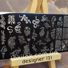 Пластина 121 для стемпінгу Designer Professional (12х6см)