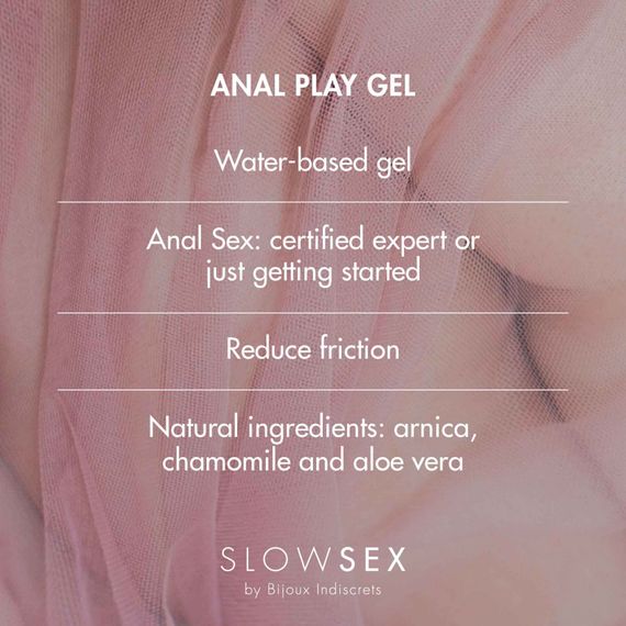 Анальний гель-змазка Bijoux Indiscrets Slow Sex Anal play gel (пом'яті паковання та тюбик!!!) | Зображення 5