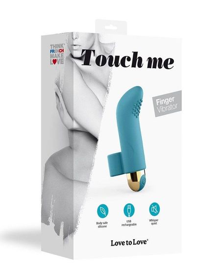 Вібратор на палець Love To Love TOUCH ME PETROLE перезаряджуваний, потужний мотор Sex Aura | Зображення 4