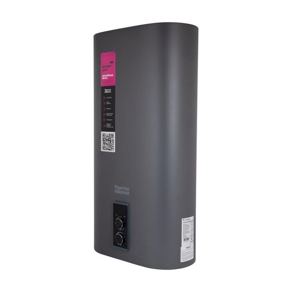 Водонагрівач електричний Thermo Alliance 80 л Grey, непоганий вертикальний, мокрий ТЕН 2 кВт (0,8 + 1,5,2) DT80V20G(PD)/2G | Зображення 3