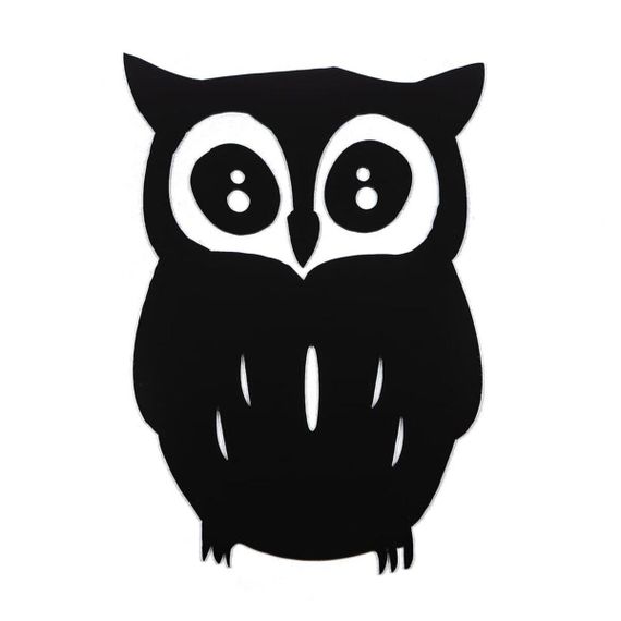 Дзеркальний декор акриловий самоклейний Сова чорна (D) SW-00002493