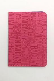 Обкладинка на паспорт-книжку "Літери" PDV-06 Color-it (6973795230508) Рожевий