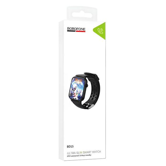Смарт-годинник Borofone BD15 Smart sports watch (call version) Black | Зображення 1