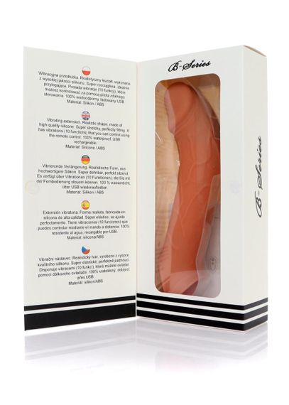 Подовжуюча насадка на пеніс з вібрацією та пультом керування Vibrating Extension Sex Aura | Зображення 3