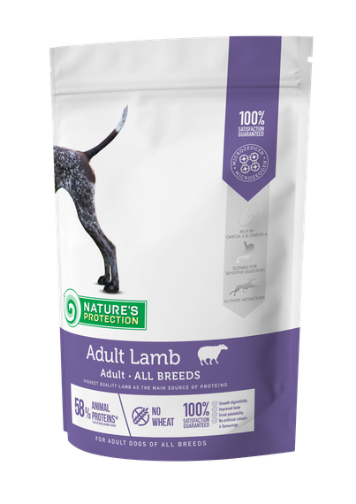 Корм Nature's Protection Adult Lamb All Breeds сухий з ягнятиною для дорослих собак всіх порід 12 кг