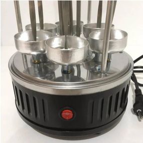 Електрошашличниця вертикальна Domotec BBQ MS-7781  на 6 шампурів (тін колба)