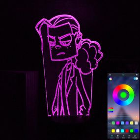 Акриловый светильник-ночник управление с телефона Dee Metal Family tty-n002122