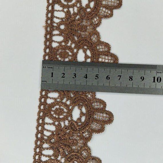 Мереживо макраме  6,5см (13м) Колір - Коричневий (07-T1138-5) | Зображення 3