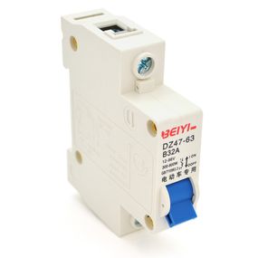 Автоматичний вимикач змінного струму BEIYI DZ47-63-1P-B32A, B32, 300-800W. 12-96V