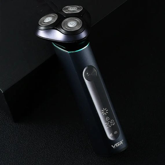 Аккумуляторная электробритва водонепроницаемая, от USB, VGR V-310, Черная / Беспроводная бритва электрическая | Зображення 8