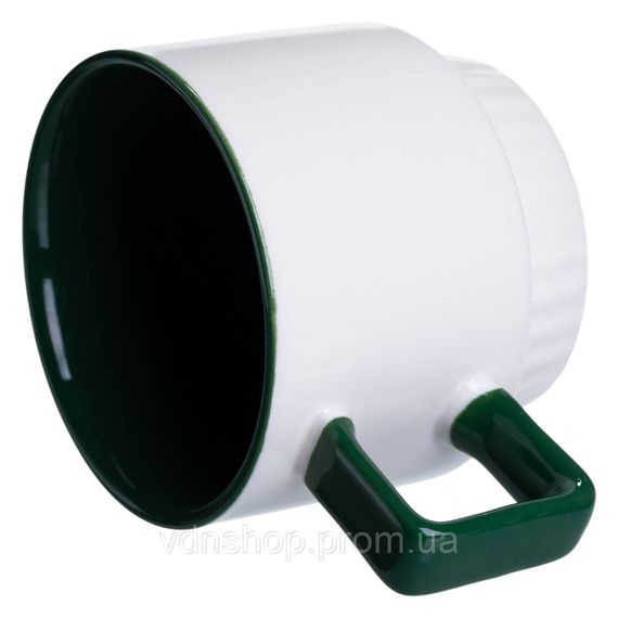 Новорічна порцелянова Пінгвін 400 (мл) Біла з зеленим Yiwu FM-CS-50P | Зображення 2