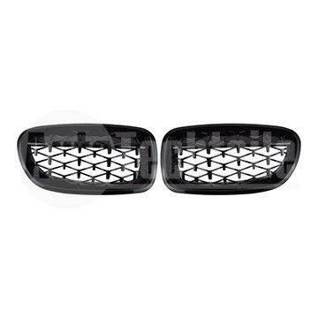 Решетки радиатора компл. BMW 5 F10/F11 10-14 (глянц. чёрн. Diamond), AutoTechteile, 708 5129, 706 5129