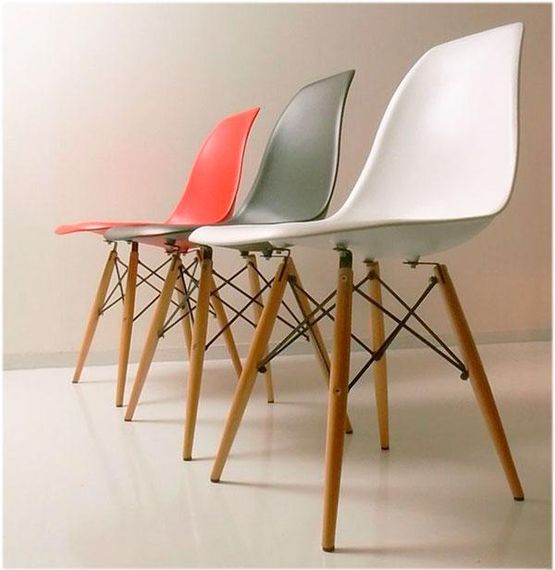 Стілець Eames DSW золотистий пластик, дизайн Charles & Ray Eames | Зображення 4