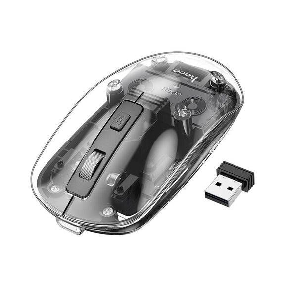 Бездротова Миша Hoco GM29 Mysterious dual-mode (2.4G+ Bluetooth) silent Колір Чорний
