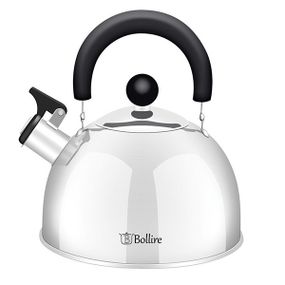 Чайник 2.5 л Bollire BR-3001 из нержавеющей стали со свистком для всех типов плит