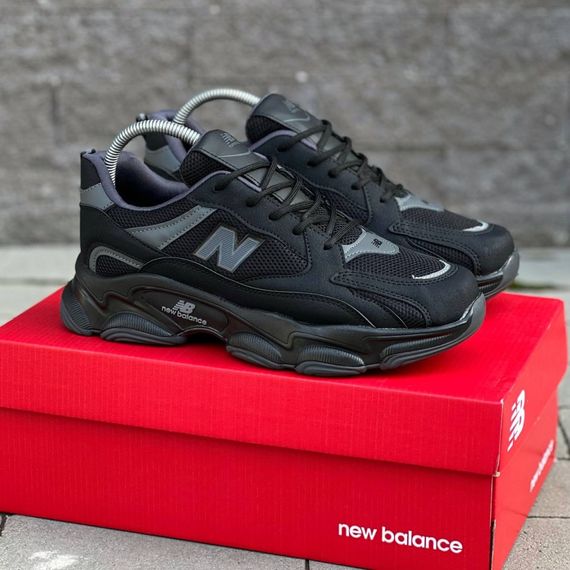 Кросівки  літні New Balance сітка чорні | Зображення 3