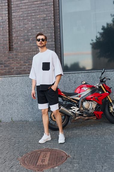 Комплект Оверсайз карман белый S M | Зображення 1