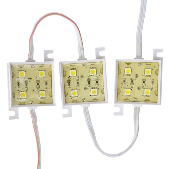 Светодиодный модуль 12V 0.96W SMD 5050 CW IP20 (BY-012/4) | Зображення 1