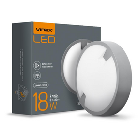 LED Світильник ЖКГ 18W 5000К 220V з сенсором освітлення Videx