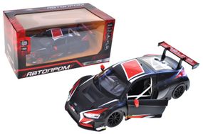 Машина металева 68262A(B)1:24 Audi R8 LMS, батарейка, світло, звук, відкриваються двері, кор. 24,5x12см  АВТОПРОМ