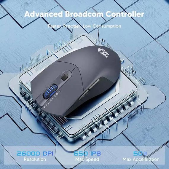 Миша Redragon ST4R Pro M917GB-PRO Black (72209) | Зображення 6