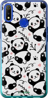 Чохол на Realme 3 Панди "4318u-1869-2448"