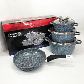 Каструля з якісних матеріалів, Каструлі з прозорими кришками, Набір кастрюль для електричних плит VJ-61